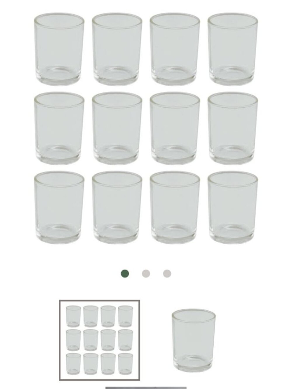 Eastland glass votive holder set comes with 12 clear glass holders